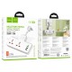 Мережевий подовжувач HOCO AC12 Reise 2-position expansion socket(PD30W/1C3A) (US) White (6942007607087)