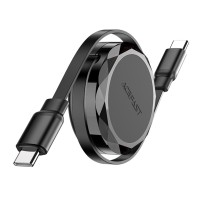 Кабель ACEFAST C13-03 USB-C to USB-C dual retraction charging data cable Black (6974316280132)