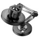 Тримач для мобiльного з БЗП HOCO HW26 Jacques metal magnetic wireless fast charging car holder Black metal gray (6942007623490)