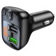 АЗП з FM-модулятором BOROFONE BC41 Eminency QC3.0 Car BT FM transmitter 18W Black 8525500090 (BC41B-8525500090)