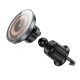 Тримач для мобiльного з БЗП BOROFONE BH211 Riley magnetic wireless fast charging car holder(air outlet) Black (6941991108693)