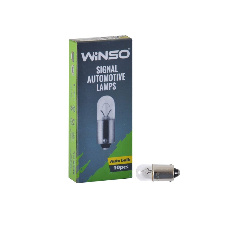 Лампа розжарювання Winso 24V T4W 4W BA9s, 10шт