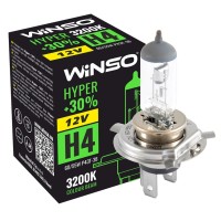 Галогеновая лампа Winso H4 12V 60/55W P43t-38 HYPER +30% Галогеновая лампа Winso H4 12V 60/55W P43t-38 HYPER +30%