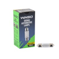 Лампа накаливания Winso 12V C5W 5W SV8.5 T11x37, 10шт