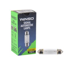 Лампа накаливания Winso 24V C10W 10W SV8.5 T11*41, 10шт