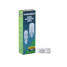 Лампа накаливания Winso 12V W5W 5W W2.1x9.5d, 10шт