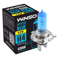 Галогеновая лампа Winso H4 12V 60/55W P43t-38 HYPER BLUE 4200K