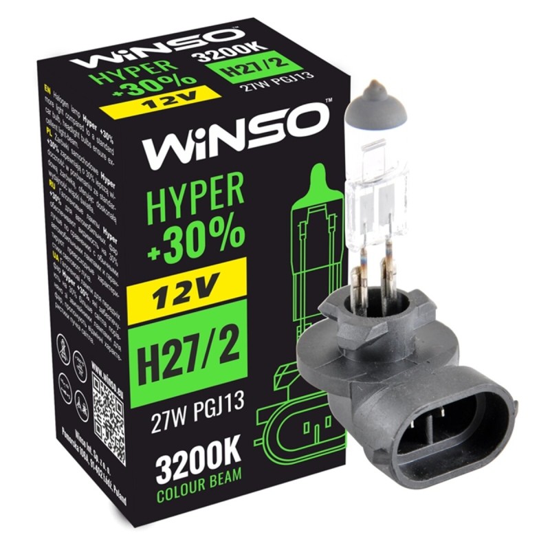 Галогеновая лампа Winso H27/2 12V 27W PGJ13 HYPER +30%