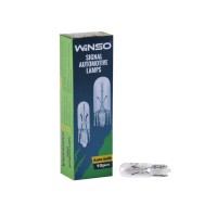 Лампа накаливания Winso 12V W1.2W 1.2W W2x4.6d, 10шт
