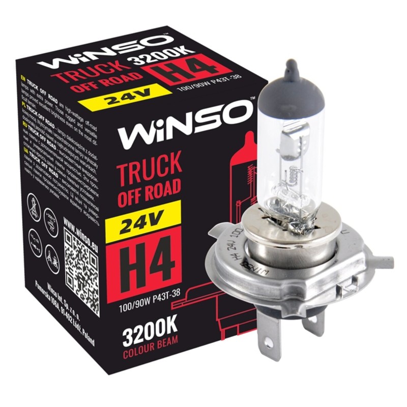 Галогеновая лампа Winso H4 24V 100/90W P43t-38 TRUCK OFF ROAD