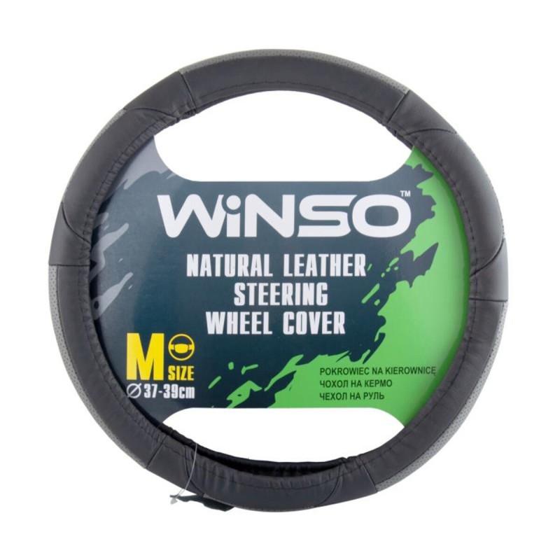 Чехол на руль Winso М, Ø37-39 кожаный