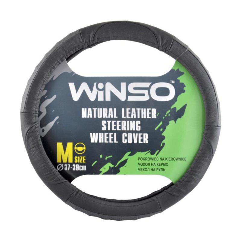 Чехол на руль Winso М, Ø37-39 кожаный
