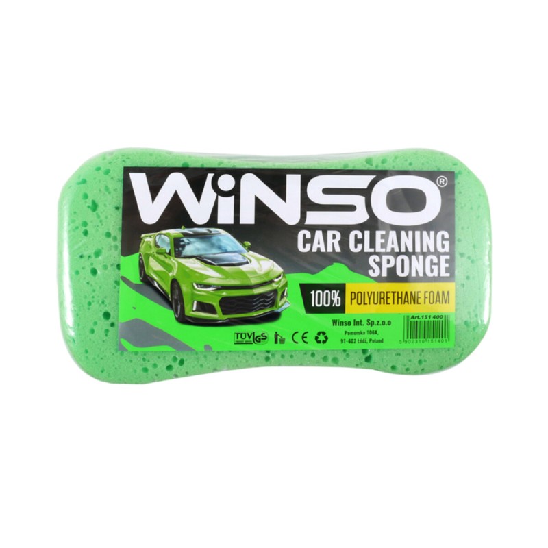 Губка для мытья авто Winso с крупными порами, 220*120*60мм