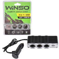 Разветвитель прикуривателя Winso 3в1