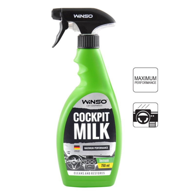 Полироль-молочко для приборной панели Professional Cockpit milk Lemon, 750мл