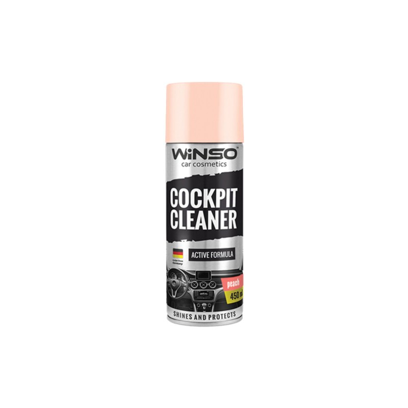 Полироль для панели приборов Winso Cockpit Cleaner Персик, 450мл