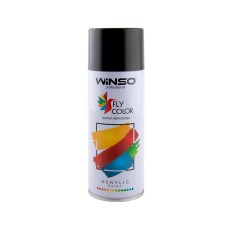 Краска акриловая Winso Spray 450мл черный матовый (MATT BLACK/RAL9005)
