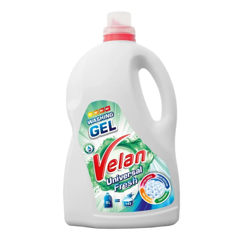 Гель для стирки Velan Universal Fresh универсальный свежесть 5л