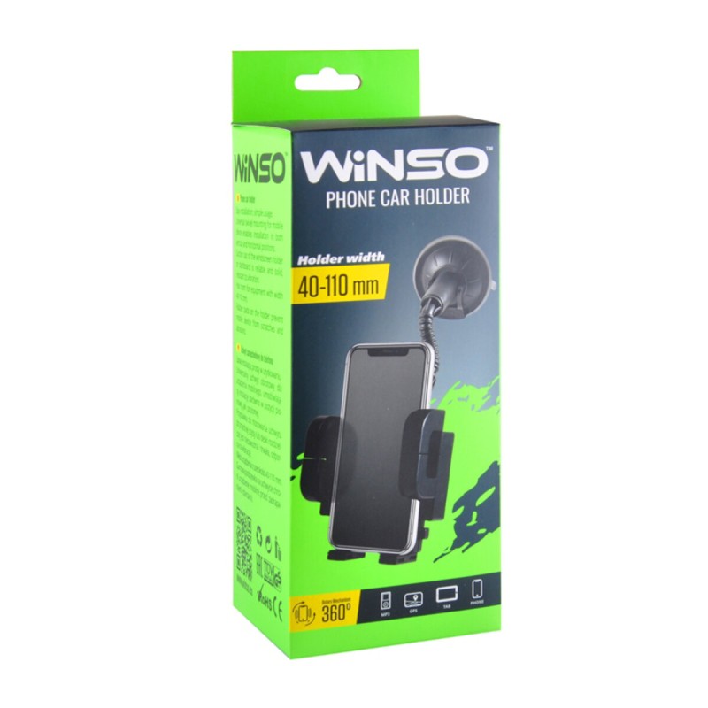 Держатель мобильного телефона Winso механизм 360°, 40-110мм