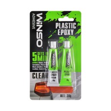 Двухкомпонентный эпоксидный клей Winso Plastic Epoxy прозрачный, 20г