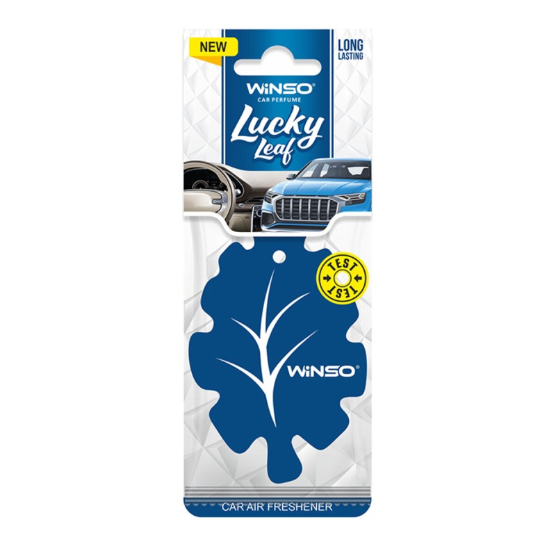 Освежитель воздуха WINSO Lucky Leaf, целлюлозный ароматизатор, New Car