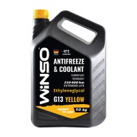 Антифриз Winso Antifreeze & Coolant Yellow -42°C (желтый) G13, 10кг