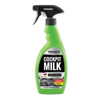Полироль-молочко для приборной панели Winso Cockpit Milk Professional Клубника, 500мл