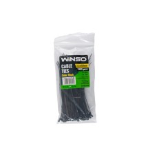 Хомуты Winso пластиковые черные 2,5x150, 100шт
