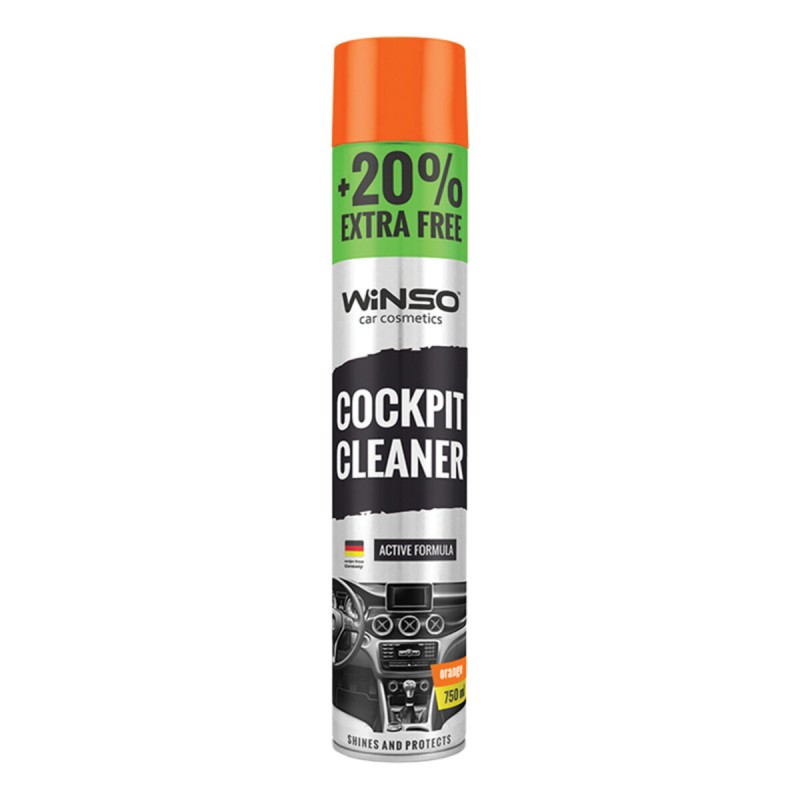 Полироль для панели приборов Winso Cockpit Cleaner Апельсин, 750мл