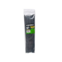 Хомуты Winso пластиковые черные 4,8x300, 100шт