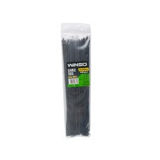 Хомуты Winso пластиковые черные 4,8x300, 100шт