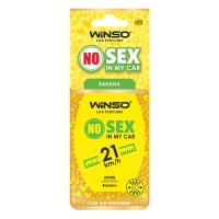 Освежитель воздуха WINSO NO Sex in My Car, целлюлозный ароматизатор, BANANA