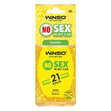 Освежитель воздуха WINSO NO Sex in My Car, целлюлозный ароматизатор, BANANA