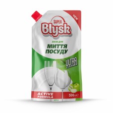 Средство для мытья посуды Super Blysk яблоко дой-пак, 500мл