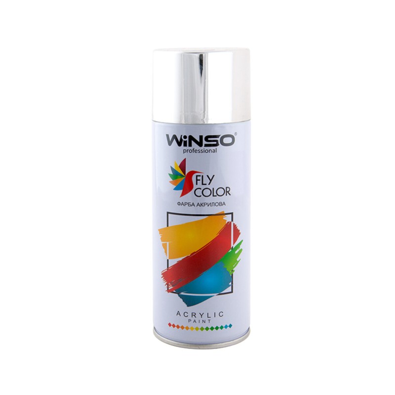 Краска акриловая Winso Spray 450мл хром (BRIGHT CHROME)