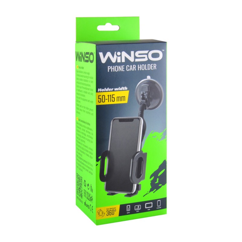 Держатель мобильного телефона Winso механизм 360°, 50-115мм