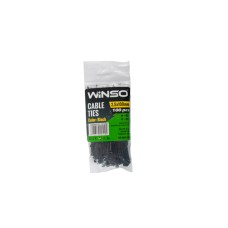 Хомуты Winso пластиковые черные 2,5x100, 100шт