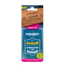 Освежитель воздуха WINSO Jeans, целлюлозный ароматизатор, Bubble Gum
