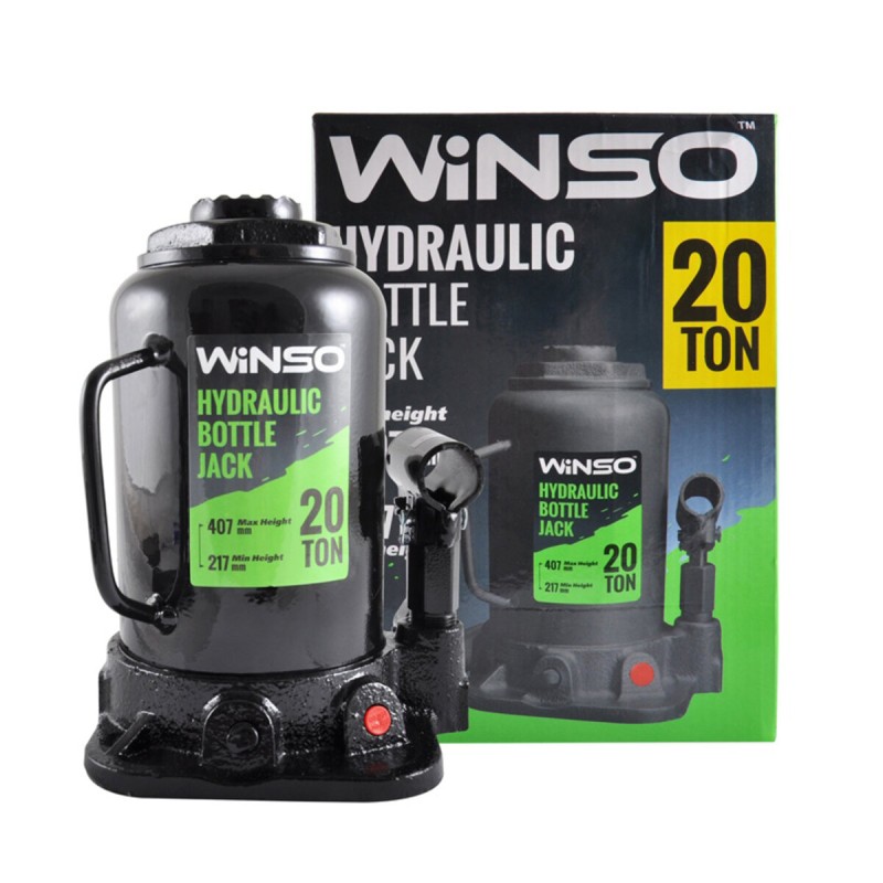 Домкрат гидравлический бутылочный Winso 20т 217-405мм