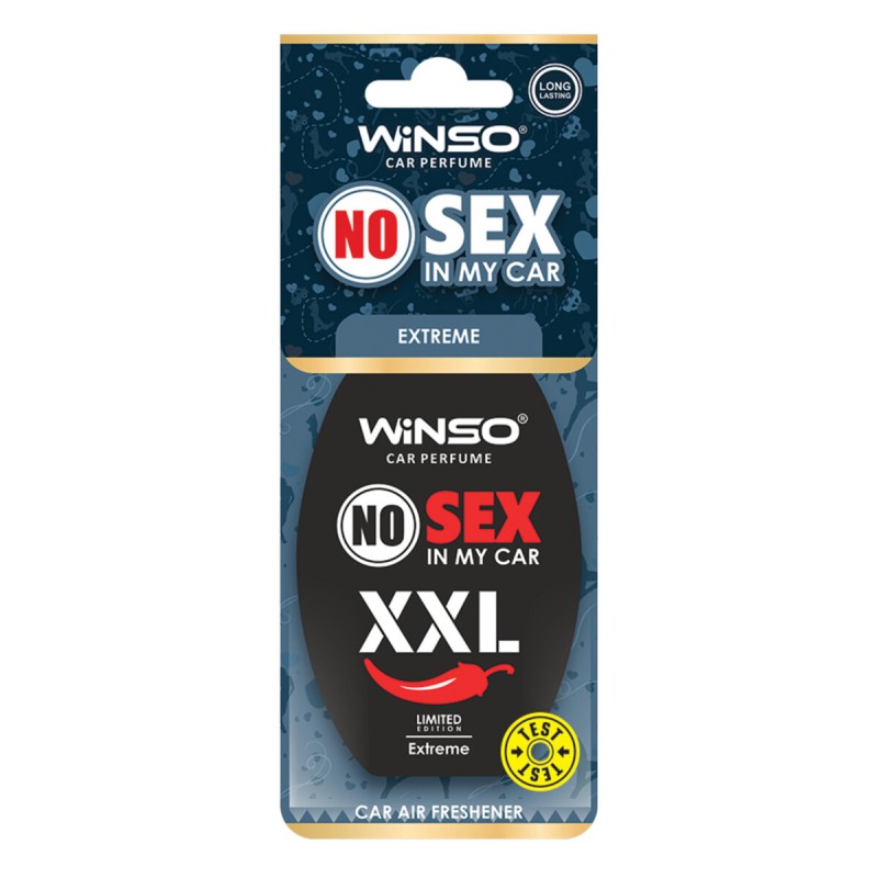 Освежитель воздуха WINSO NO Sex in My Car, целлюлозный ароматизатор, EXTREME