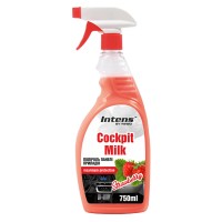 Полироль-молочко для панели приборов Winso Cockpit Milk Клубника, 750мл