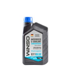 Антифриз Winso Antifreeze & Coolant Blue (голубой) концентрат G11, 1кг