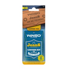 Освежитель воздуха WINSO Jeans, целлюлозный ароматизатор, Leather Mix