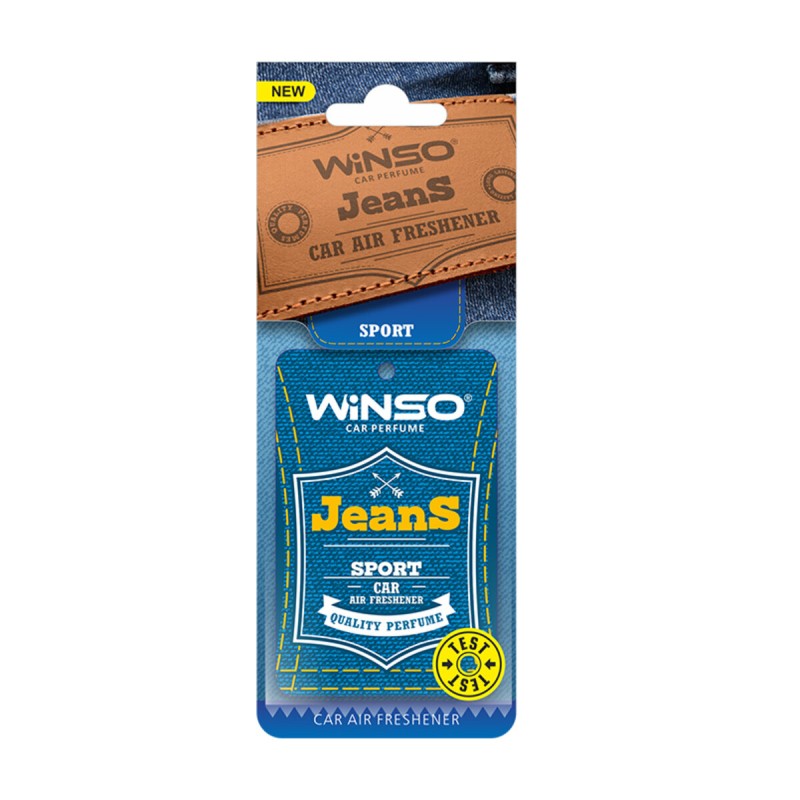 Освежитель воздуха WINSO Jeans, целлюлозный ароматизатор, Sport