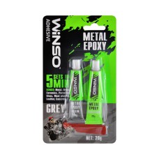 Двухкомпонентный эпоксидный клей Winso Metal Epoxy серый, 20г