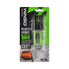 Двухкомпонентный эпоксидный клей Winso Plastic Epoxy прозрачный, 30г