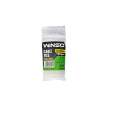 Хомуты Winso пластиковые белие 2,5x100, 100шт