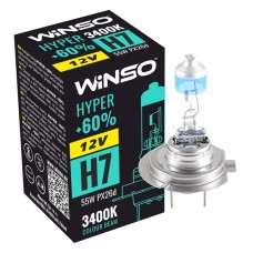 Галогеновая лампа Winso H7 12V 55W PX26d HYPER +60%