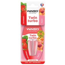 Ароматизатор с двойной капсулой Winso Twin Turbo - Strawberry & Peach
