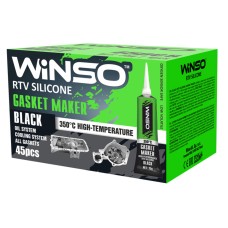 Герметик высокотемпературный Winso силиконовый черный +350⁰C, 25г